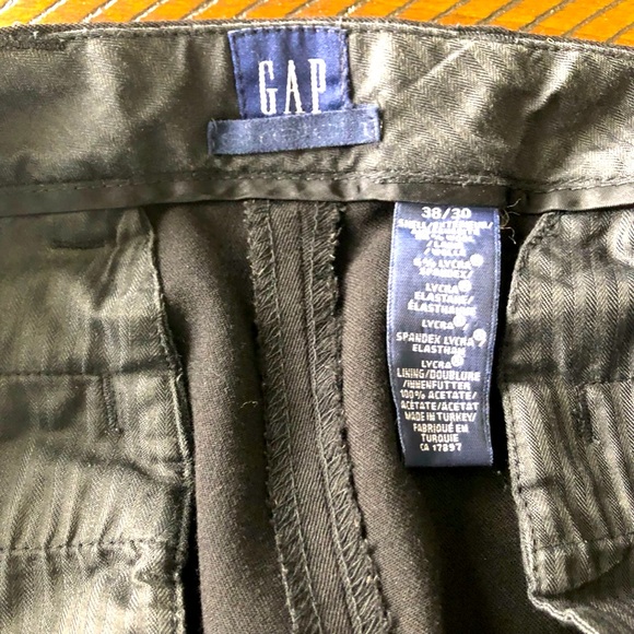 Gap Men’s Dress Slacks Size Black W38x30L button & Zipper - Picture 6 of 6